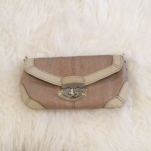 Express straw clutch purse